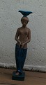 Royal Copenhagen Art Pottery21347 RC Walking girl with oval bowl on the head, JH, January 1956