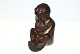Bronce figur af Dreng med fisk