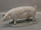MISS PIGGY Royal Copenhagen figurine 4559 RC Sow on base, Signed Helen Schou 16 x 30 cm