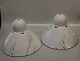 Luciana Pendants  ca. 19 (h) x 24 cm (d.) Anne Marie Trolle Royal Copenhagen Pair of Lampshades in porcelain Modern design