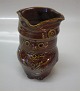 Aluminia kunstfajance RC Faience 3568 Prinsesse Krus 11 cm Doreen Middelboe Brun Glasur