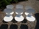 Myrestole i hvide model 3100 6 stk tegnet af Arne Jacobsen i fin stand 5000 m2 udstilling