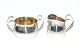 Sugar & cream set, Silver.Creamer Height 5.5 cmSugar Height 5 cm