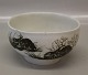 Aluminia kunstfajance 1052-5317 RC Skål med kaniner 8 x 14.5 cm Nils Thorson Diana