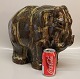 Royal Copenhagen Art Pottery20166 RC Elephant with little boy March 1928 Knud Kyhn 31 x 39 cm without base