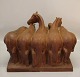B&G Art Pottery K. Otto Horse Group K. Otto 32 x 22.5 cm x 26.5 cm