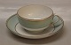 Strauss B&G PorcelainLight Green double gold rim on white porcelain form 601-469