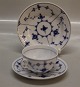 Ribbed B&G Blue Traditional porcelainAntique Ribbed Antique ribbed Cake plate 13.8 cm	#029