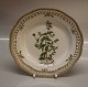 Kongelig Dansk Porcelæn Flora Danica20-3553 "Mentha gemtilid var. Glabrata" fra 1967  Fad til stor frugtkurv/ Middagstallerken med gennembrudt kant Nyt nr: 637  25 cm