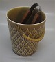 Relief  Ice bucket with handle 14.5 x 13 cm Nissen Kronjyden B&G Quistgaard  Stoneware