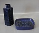 Aluminia kunstfajance Mørkeblå Baca 704 704-2883 Mørkeblå firkantet skål 17 x 17 cm Baca. Nils Thorsson