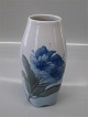 Royal Copenhagen 845-238 Footed vase with blue flower 17 cm painter 79 (1923-1935)