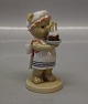 B&G figurB&G 2004 Victoria with birthday cake 10.5 cm Teddy Bears Victor & Victoria