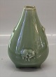 Kongelig Dansk Stentøj20972 Kgl. Celadon Vase med hest i relief JH, June 1949