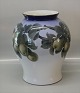 B&G PorcelainB&G 307-430 Vase Branch with apples 32 x 28 cm Signed Clara Nielsen ( ) Painter. AT B&G 1896 - 1948