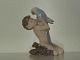 Royal Copenhagen FigurineFaun holding Parrot