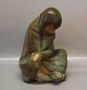 Lladro Spain Inuit Escimo / Indian Girl 29,5 cm