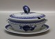 Aluminia Faience Tranquebar1016-11 Sauce bowl, oval on fixed stand 21 x 14 cm