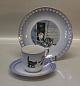 1 506 072 RC Cup & saucer pieces edget 1,25 dl Pixie  Wiberg Christmas B&G porcelain Harald Wiberg Christmas Service - Pixie and animals