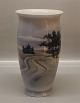 B&G PorcelainB&G 8685-450 Vase with landscape 25 cm Signed AS