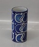 Aluminia Copenhagen FaienceRC Faience 663-3505 Blue Round Vase 14 cm Ellen Malmer Baca Aluminia