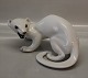 Royal Copenhagen0470 RC Stoat Snarling C.F. Liisberg 1897 13 x 25 cm Signature Arnold Krogh ? 