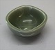 Royal Copenhagen Art Pottery4203 Green Celadon glazed bowl with fish 4,5 x 9 cm Nils Thorsson