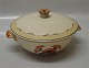 Lidded vegetable dish 14 x 27 cm Aluminia Copenhagen Calendula (Morgenfrue)  Faience Dinnerware 