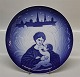 1987 Bing & Grøndahlog Royal Copenhagen Sammenslutnings Juleplatte 21 cm Svend Vestergård