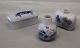 107-535 Kgl. Art Nouveau Mini box with blue flowers 3.5 x 9.5 x 4 cm Skår i låg se billede