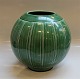 Aluminia Copenhagen FaienceAluminia Solbjerg 1584 Vase 23 cm Nils Thorson 1834 Green