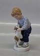 Bing & GrøndahlB&G 1999 Årsfigur Dreng med hund  7,5 cm  Limited Edition