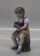 Dahl Jensen figur1295 Lille pige "Bente" 14,5 cm (DJ)