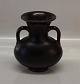 Kongelig Dansk Stentøj 3220 Kgl. Okseblodsglasur vase med håndtag 19 cm  BW