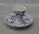Kongelig Dansk Porcelæn Musselmalet 117-1 Æggebægre på fast fod 6.5 x 11 cm