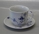 Palmette Kongelig Dansk Porcelæn Musselmalet PalmetteKaffekop 069 og underkop 12 cm 073  SOLGT