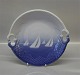 101 Dish with handle 26.5 cm (304) B&G Blue Seashell with ships (Marine)