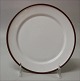 14924 Dinner plate 24 cmRoyal Copenhagen Brown Domino porcelain Plates