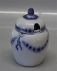 B&G Blå Empire porcelæn172 Marmeladekrukke med låg 13 cm