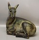 Royal Copenhagen Art Pottery20549 RC Wapiti-Doe 33 x 34 cm Karl Larsen February 1943 8 numbered