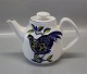 Tekande eller 128 Kaffekande 16 x 15 cm (1737128) Royal Copenhagen Fajance Blå Fasan Chr Joachim