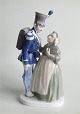 Royal Copenhagen figurine 1112 RC The Soldier and Witch Chr. Thomsen 1909  22 cm Tinder Box