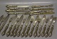 Unknown ? EPNS Silverplated and stainless steel with heavy handle. 24 knives and forks sold together
