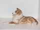 Stor Royal Copenhagen figurLiggende Collie