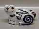 B&G Abstrakt figur: Glad frø 11.5 x 12 cm med Janus Hoved Steen Lykke Madsen
