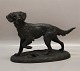 786 Gordonsetter Sort Glaseret Lauritz Jensen 24 x 33 cm August 1904 Keramik fra P. Ipsens Enke Kgl. Hof. Terracottafabrik 1843-1955
