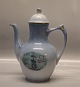 B&G The " Denmark" tableware 301  Large coffee pot 26 cm 1 l Kgs. Nytorv - Charlottenborg (3441)