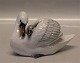 Royal Copenhagen figurine 0360 RC Swan with cygnet   9 x 16 cm, Allan Therkelsen 1995 