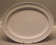 Hvidpot Kongelig Dansk porcelæn  Design Grethe Meyer 375 Stegefad, ovalt 38,8 cm