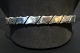 Armbånd i 925 sterling design Hans Hansen nr 203 dia 6,6 cm vægt 22 g god stand med original med patina 